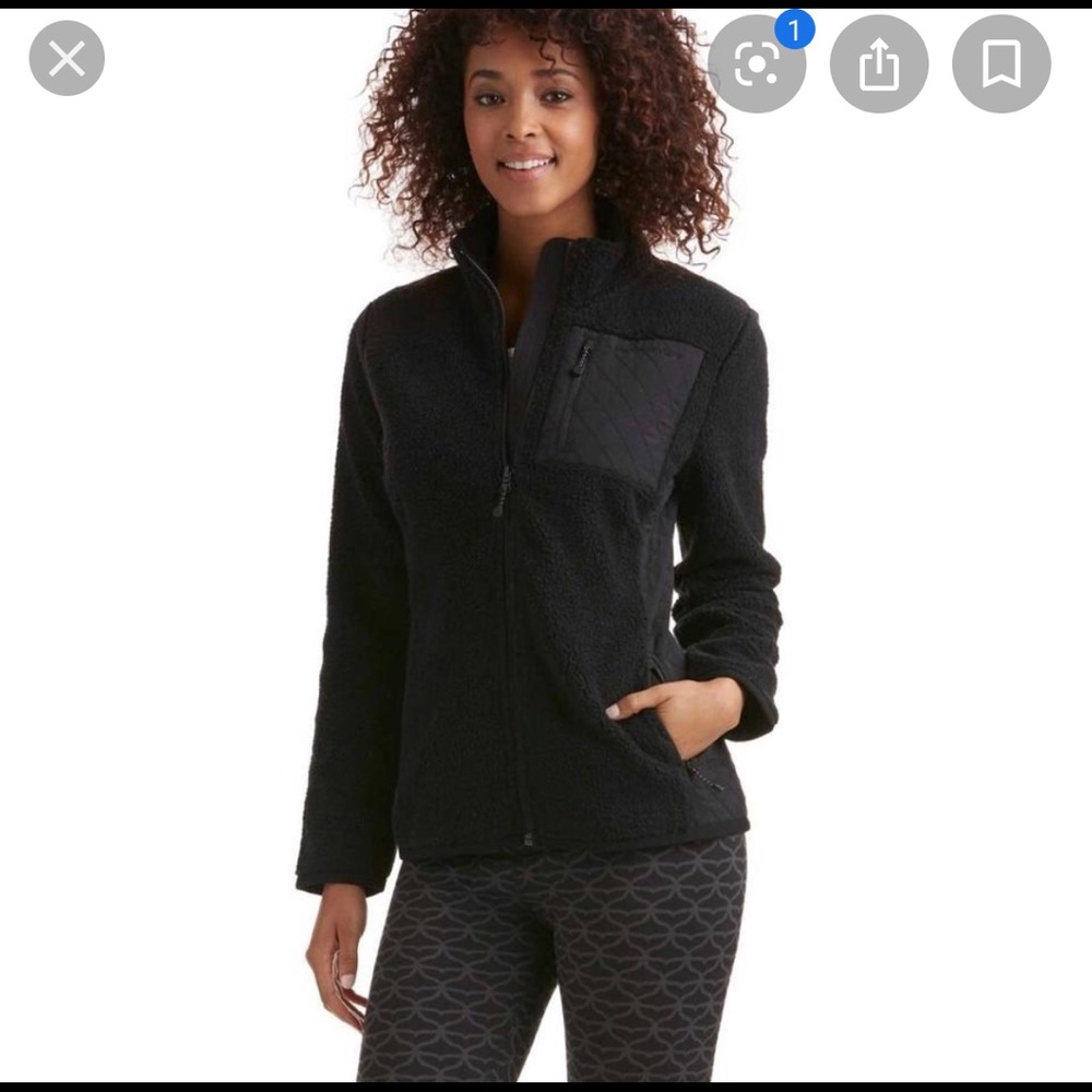 Vineyard Vines Women’s Black Sherpa Fleece Size LG
